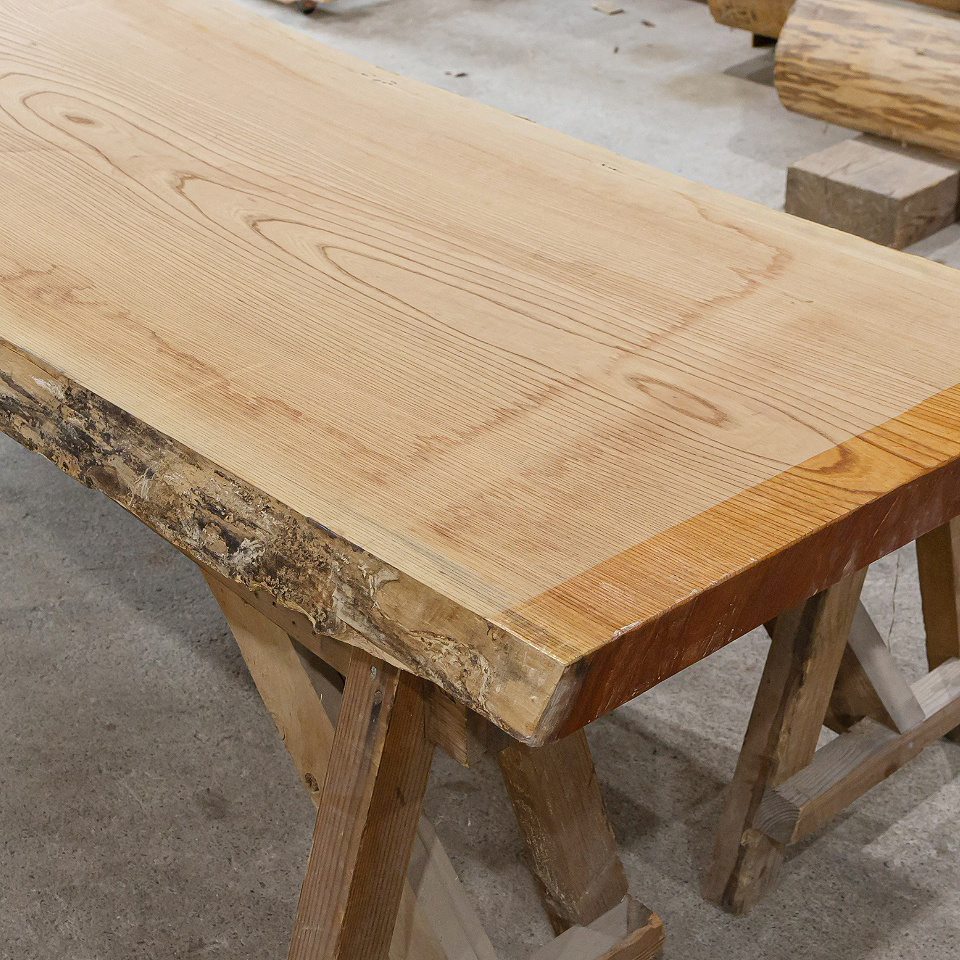 厚み約40mm欅　板　無垢　木材